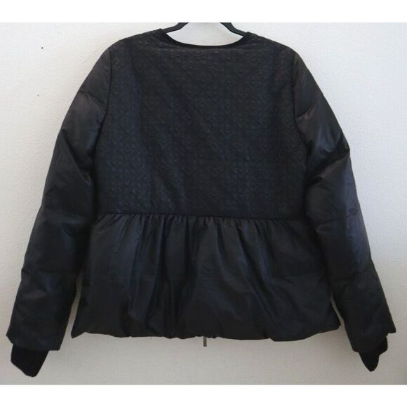 Tory Burch 32141576 Women's Sz M Black Quilted Down Michelle Puffer Jacket $475 - Picture 2 of 13